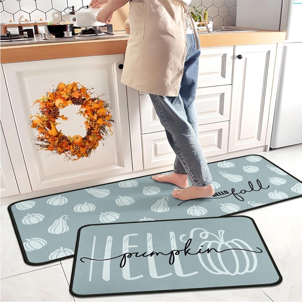 Fall Pumpkin Mat Set
